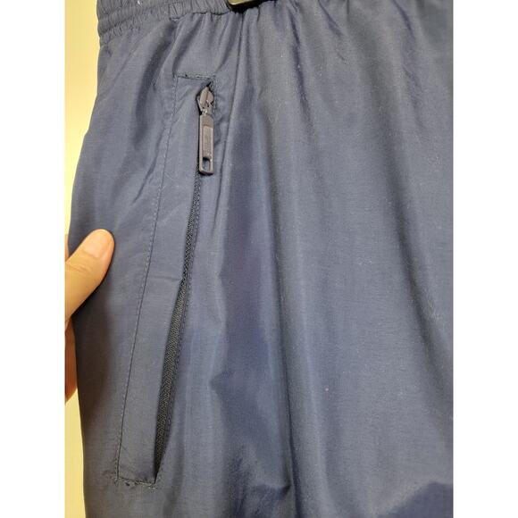 Eddie Bauer Outdoor Pull On Nylon Pants Blue Ankle Zip with Elastic Men's XL - Picture 3 of 9
